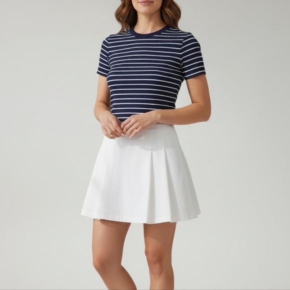 Polo Ralph Lauren Tops - Polo Ralph Lauren Striped Rib-knit Cropped Striped Top Pullover